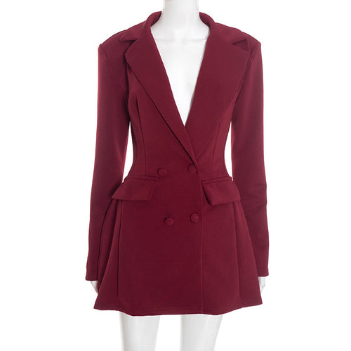 Women's Peplum Blazer Dress