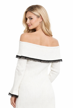 Off-Shoulder Sweater