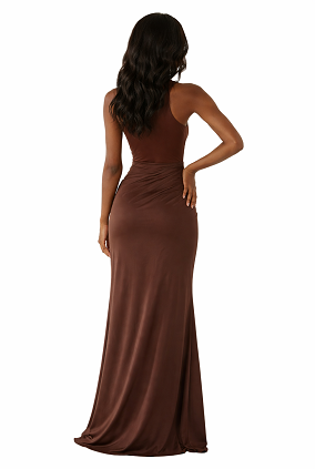 Satin Hollow Maxi