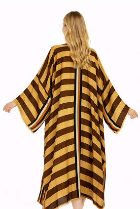 Boho Stripe Kimono