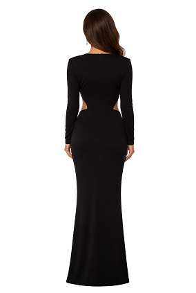 Black Cut-Out Maxi