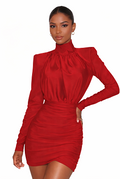 Padded Shoulder Dress