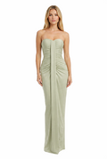 Strapless Ruched Patchwork