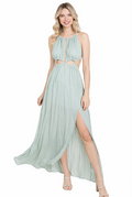 Halter Cutout Maxi