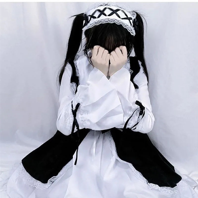 Women Maid Outfit Lolita Cosplay Cute Sexy Erotic Kawaii Cafe Costume