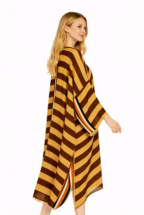 Boho Stripe Kimono