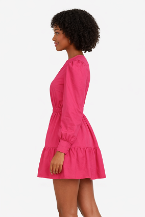 Lantern Sleeve Dress