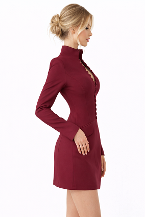 Single-Breasted Dress
