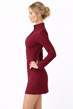 Single-Breasted Dress