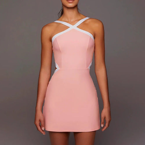 Sean Tsing® Sport Dresses with Bra Shorts Women Adjustable Strap