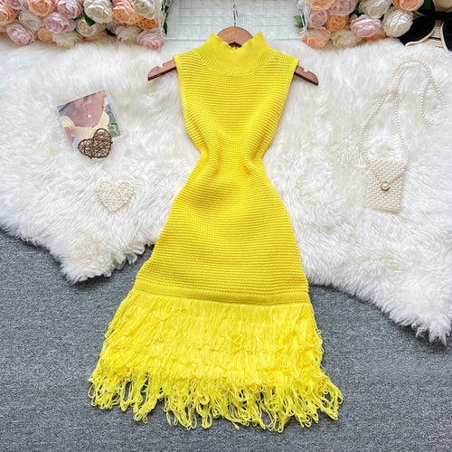 YuooMuoo Women Dress 2025 New Summer Fashion Sexy Openwork Stitching