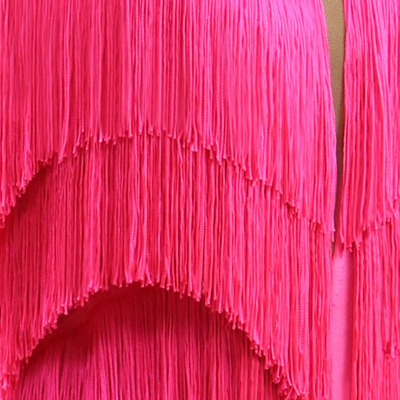 Latin Dance Dress Woman Line Clothes Practice Wear Suit Stand Ball