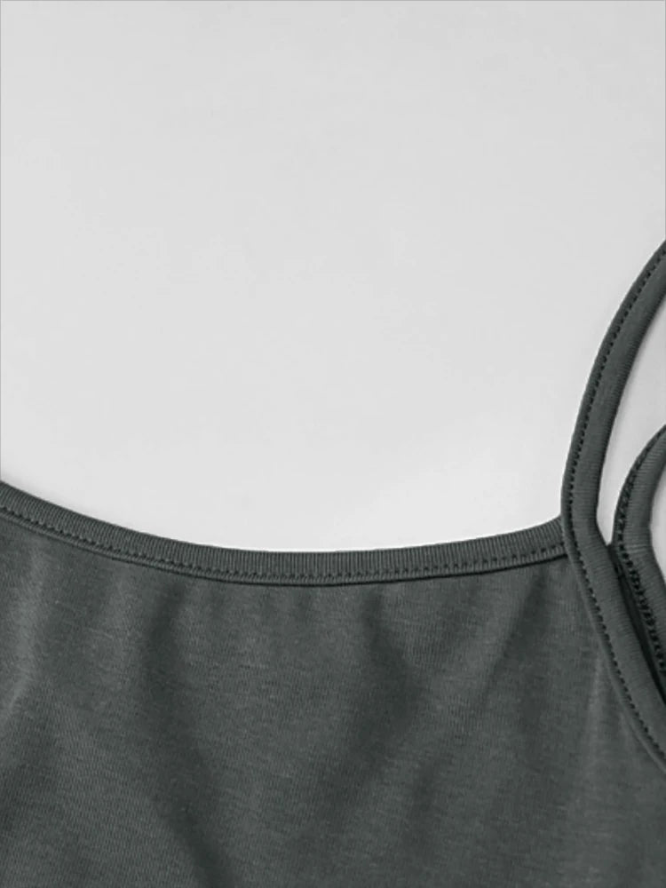 2025 Summer Women's New Fashion Simple Temperament Suspender Long