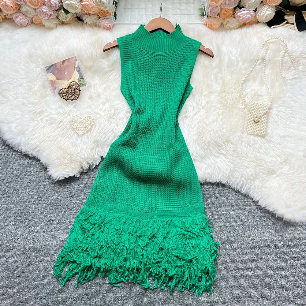 YuooMuoo Women Dress 2025 New Summer Fashion Sexy Openwork Stitching