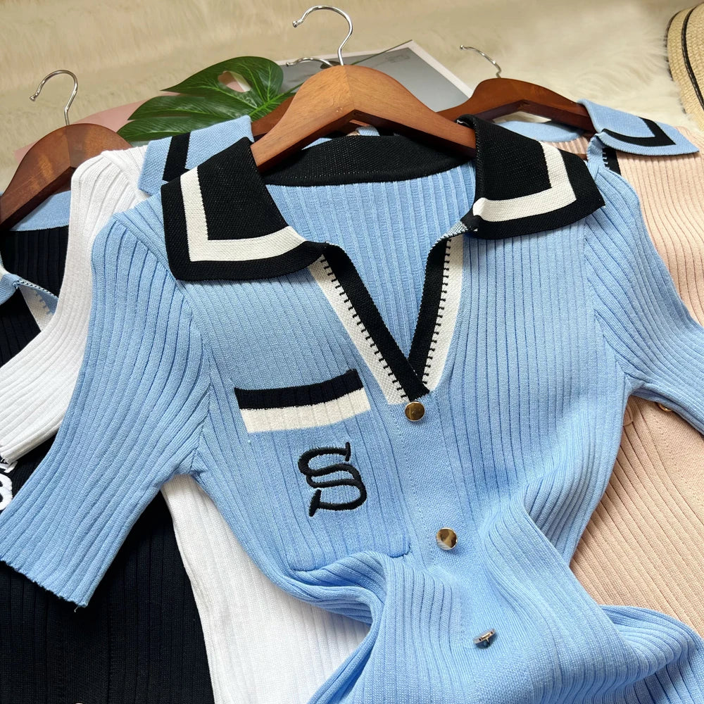 YuooMuoo 2025 New Summer Women Knitted Long Dress Elegant Embroidery