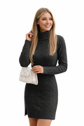 Knitted Wrap Dress