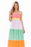 Colorblock Maxi Dress