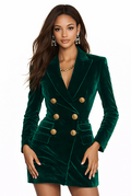 Velvet Blazer Dress
