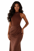 Satin Hollow Maxi