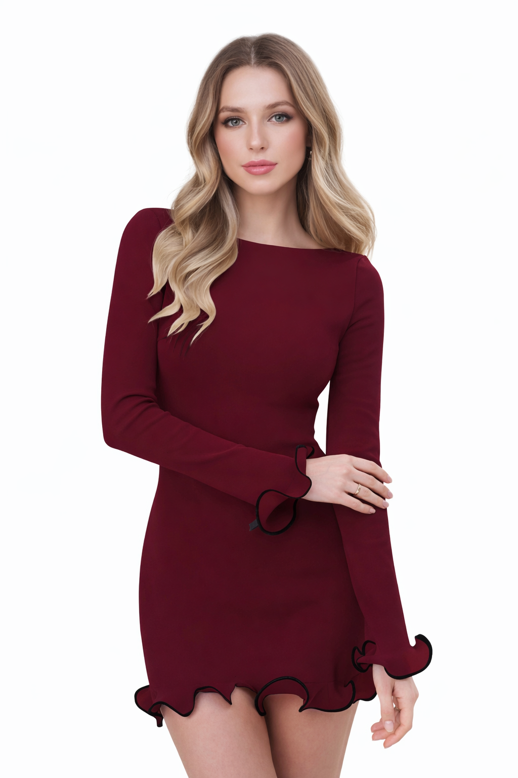 Ruffled Bodycon Dress