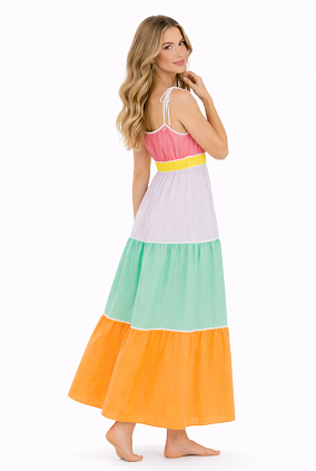 Colorblock Maxi Dress