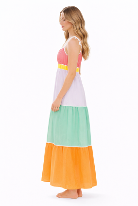 Colorblock Maxi Dress